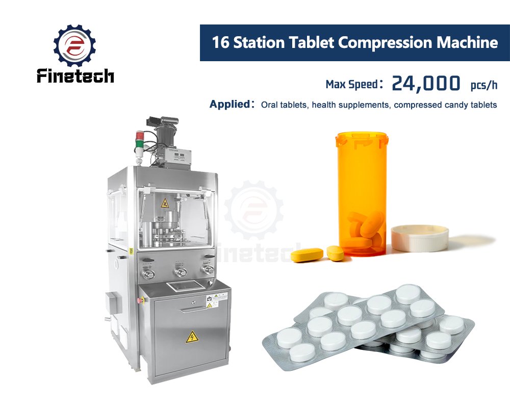 16 Station Tablet Compression Machine