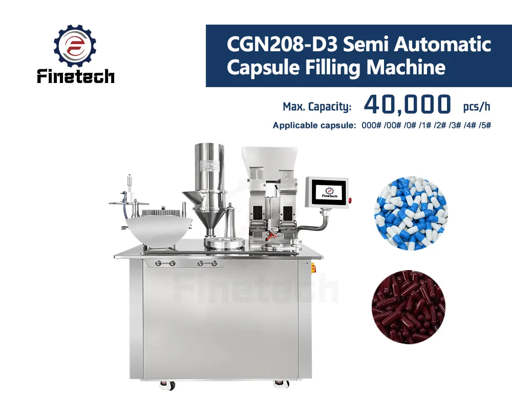 CGN208-D3 Yarı Otomatik Kapsül Dolum Makinesi