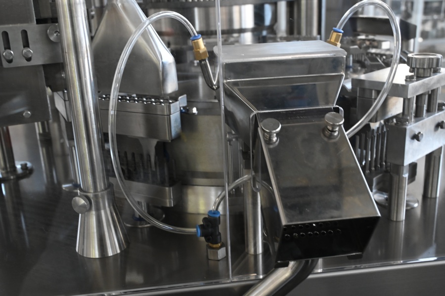 Point de vente de capsules remplies