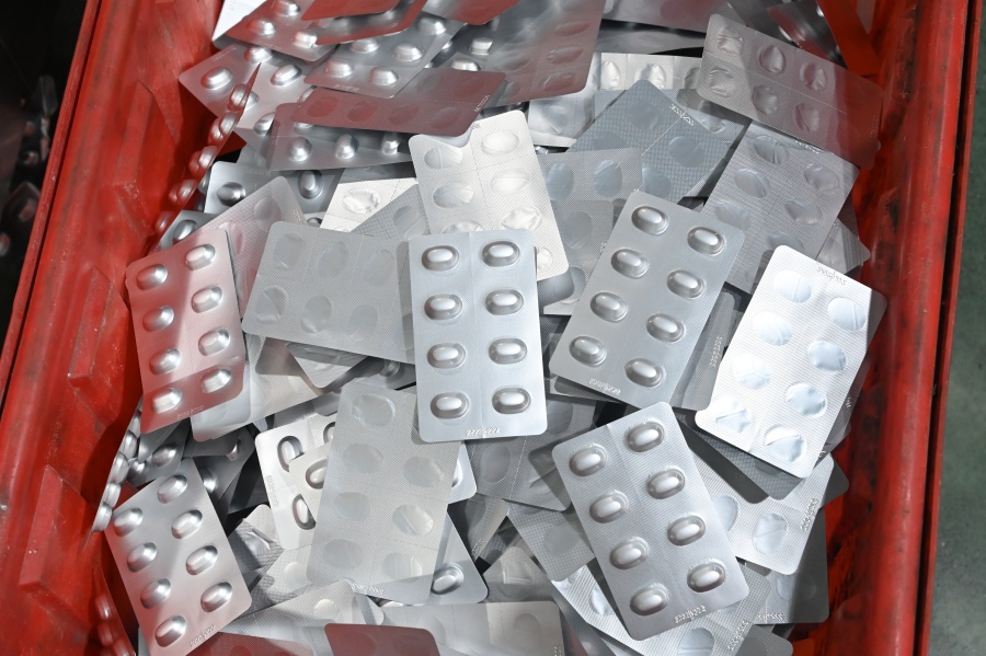 完成したアルミブリスター