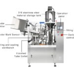 Schéma de la machine de remplissage et de scellage de tubes laminés