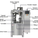 Hauptteile der automatischen Kapselfüllmaschine NJP-1200