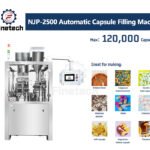 Máquina automática para el llenado de cápsulas de gelatina dura NJP 2000
