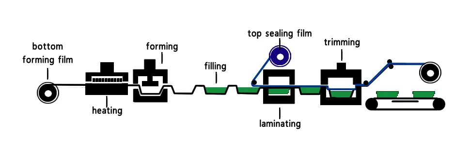 Was ist eine Blisterverpackungsmaschine? 14 Funktionsprinzip der Blisterverpackungsmaschinen-Diagramm