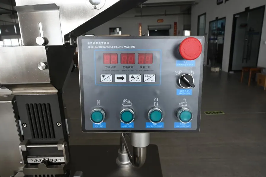 What is a Semi-Automatic Capsule Filling Machine? 22 Control pannel