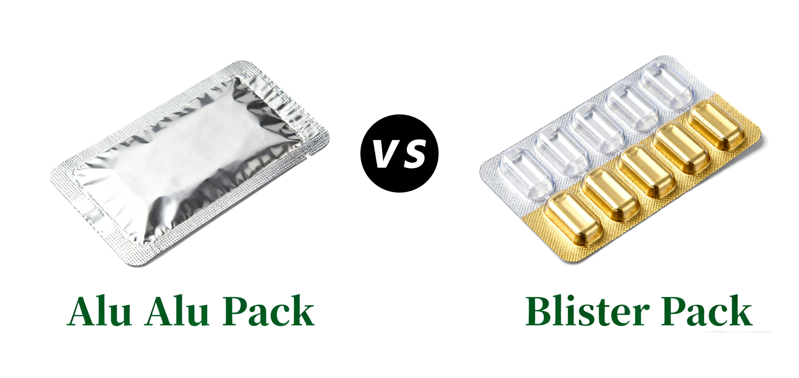 Paquete de aluminio vs. blíster