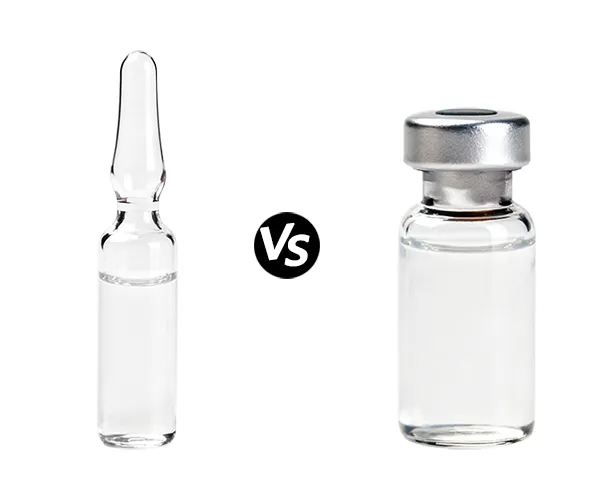 Ampoules ou flacons : quelle est la différence ? 2 Ampoules vs flacons