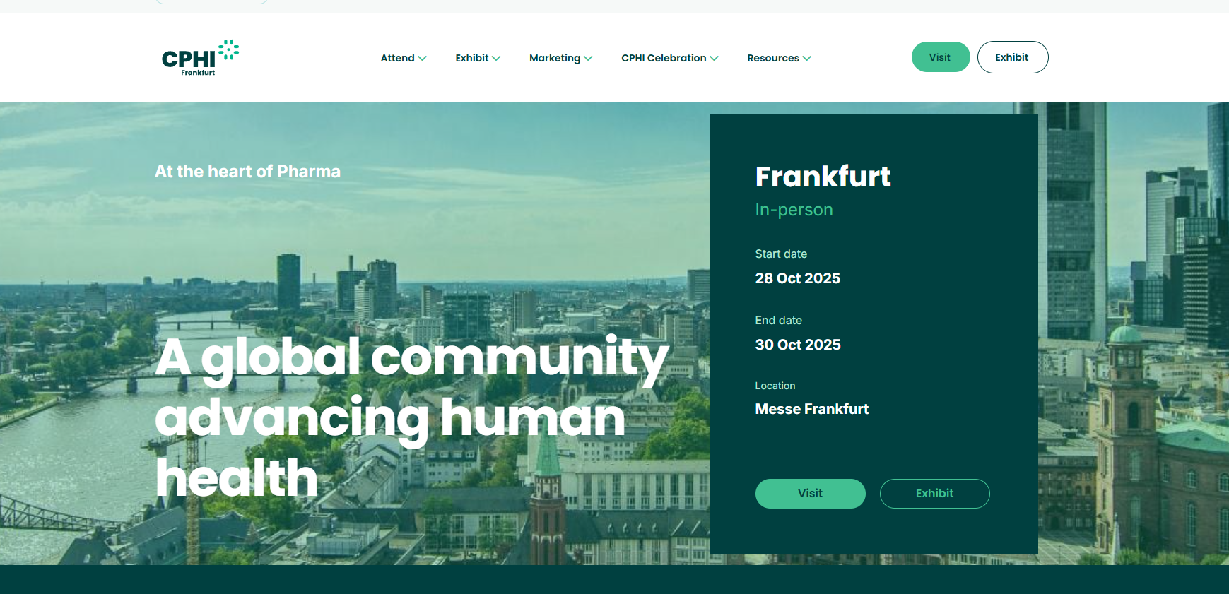 Sitio web de CPHI