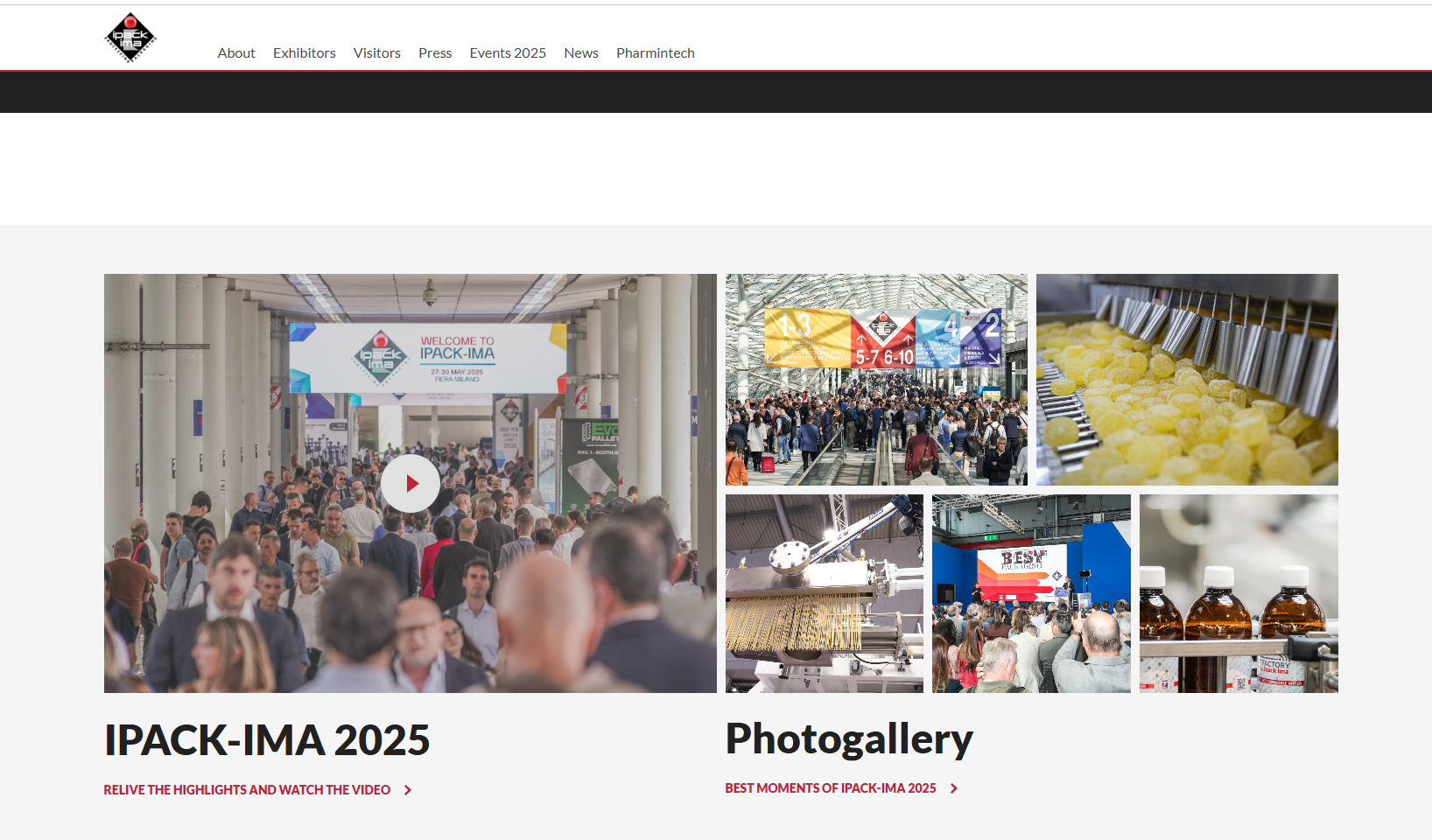 Sitio web de Ipack-Ima-Expo