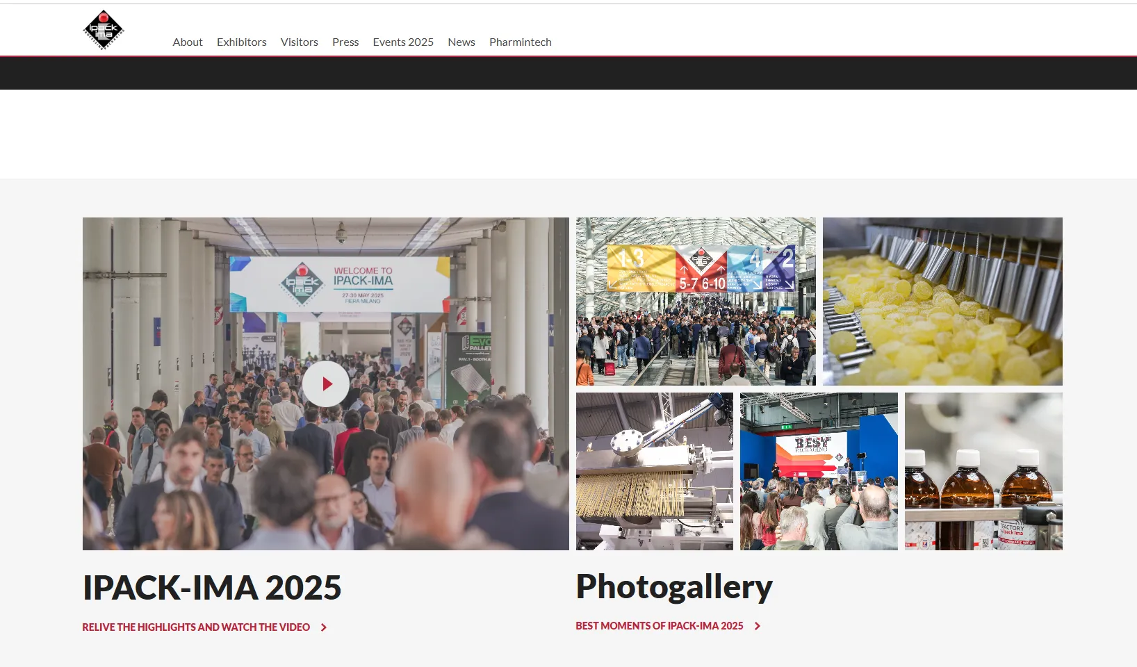Sitio web de Ipack-Ima-Expo