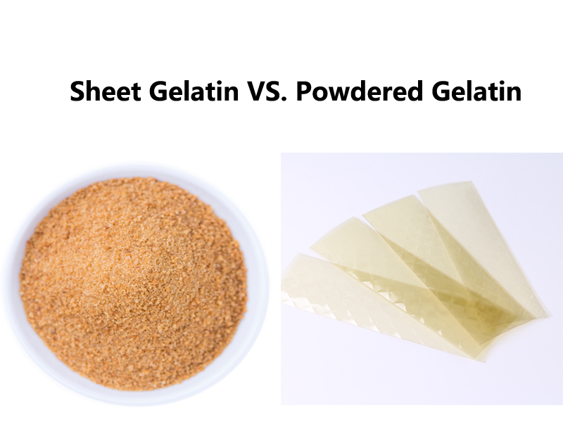 Gelatina en láminas vs. gelatina en polvo
