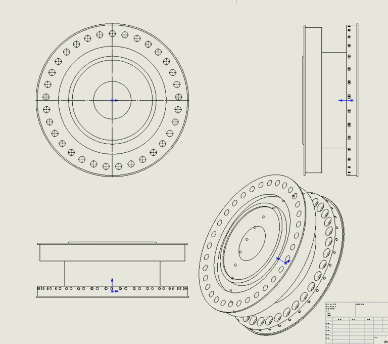 Diagrama de la máquina de compresión de tabletas con torreta