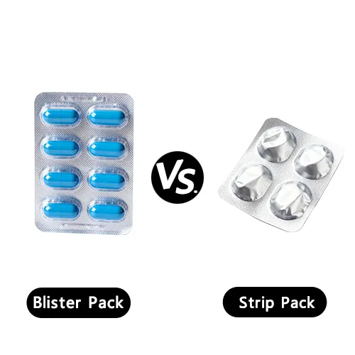 Blister Pack vs. Strip Pack: What’s the Difference and Which Is Better? 4 Plaquette thermoformée ou plaquette thermoformée