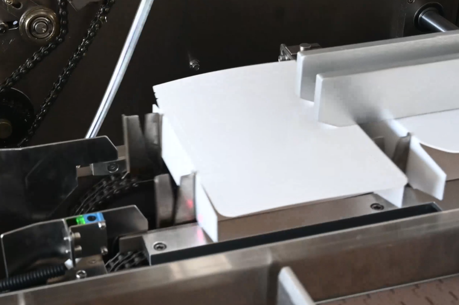 Section de formation de carton