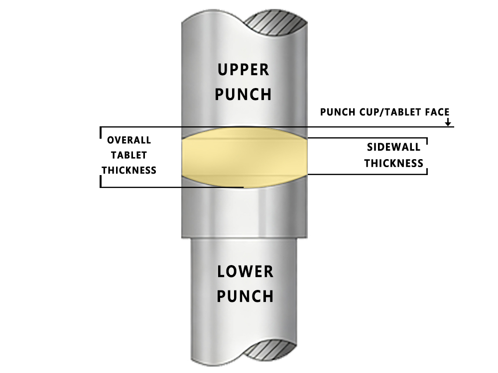 上パンチと下パンチの図
