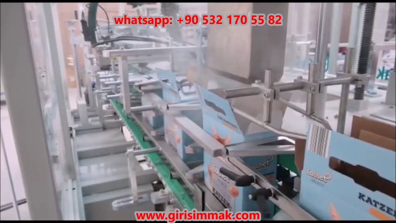 Machine insérant les produits dans des cartons