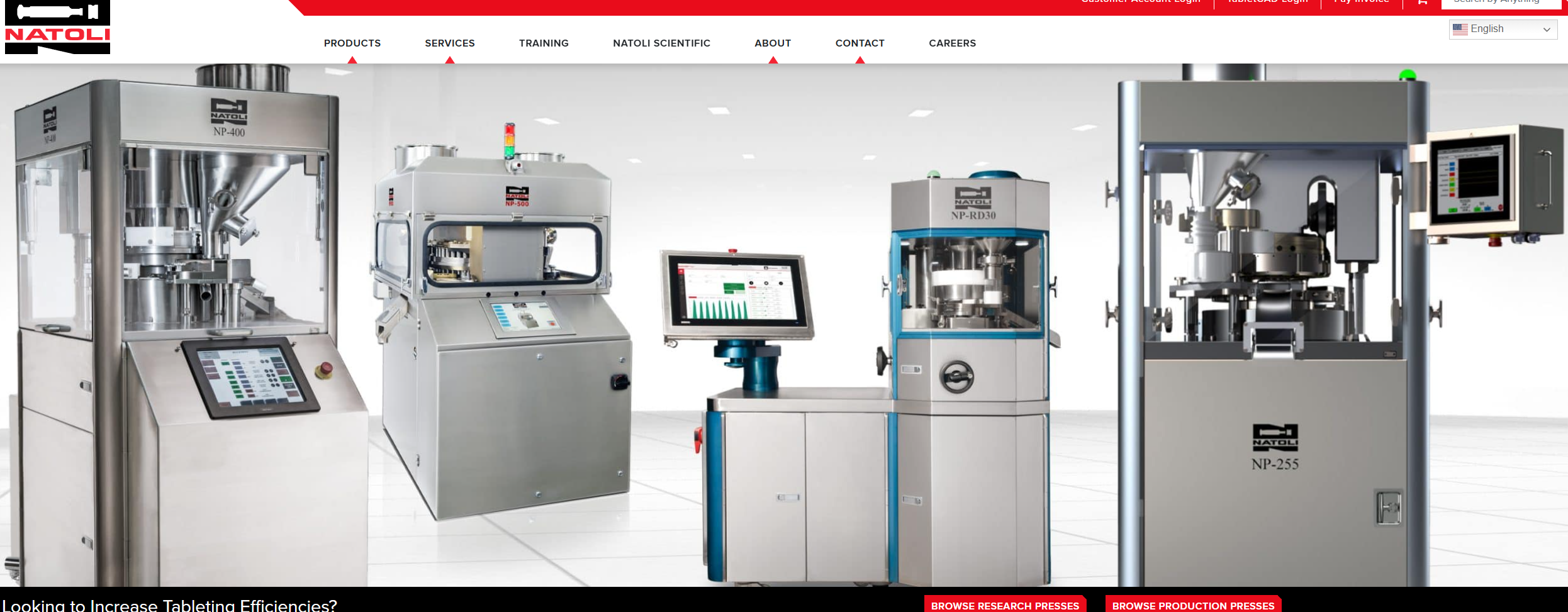 Série de presses à comprimés de Natoli Engineering Company