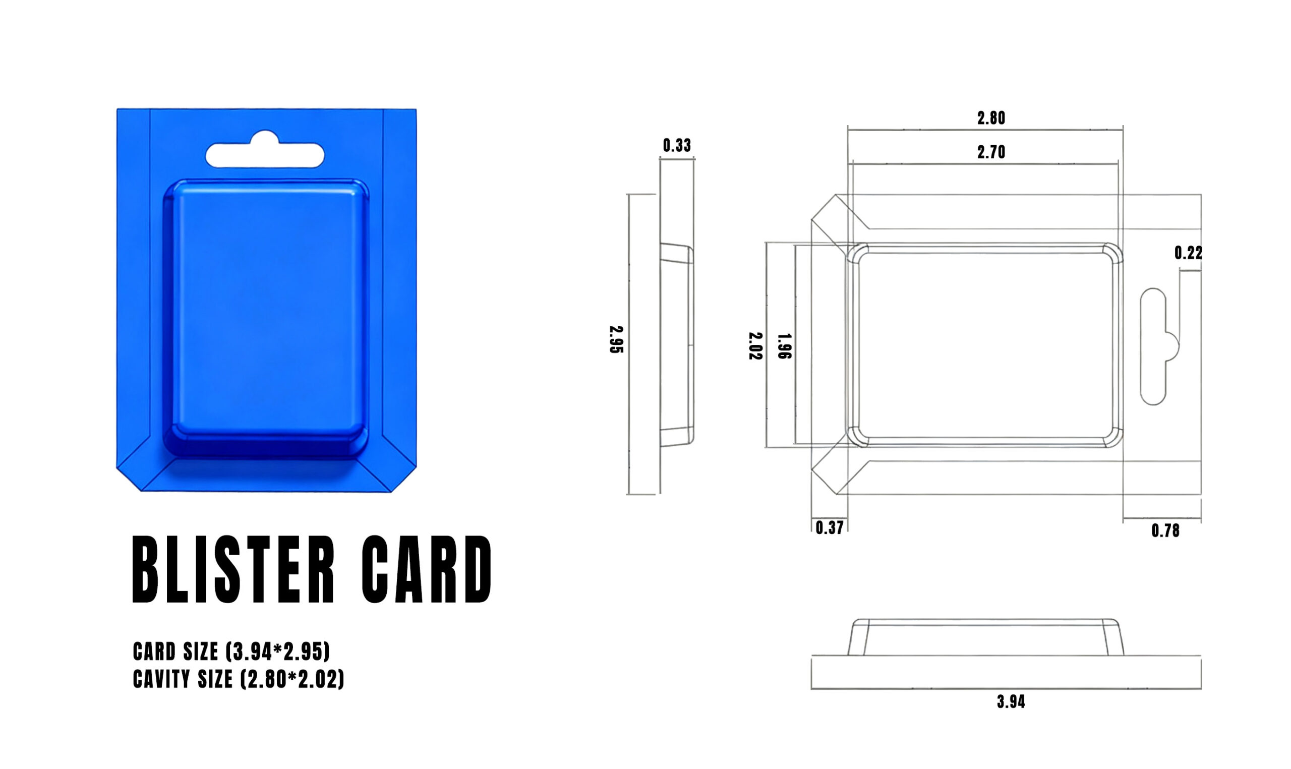 Blister Card Packaging Diagram