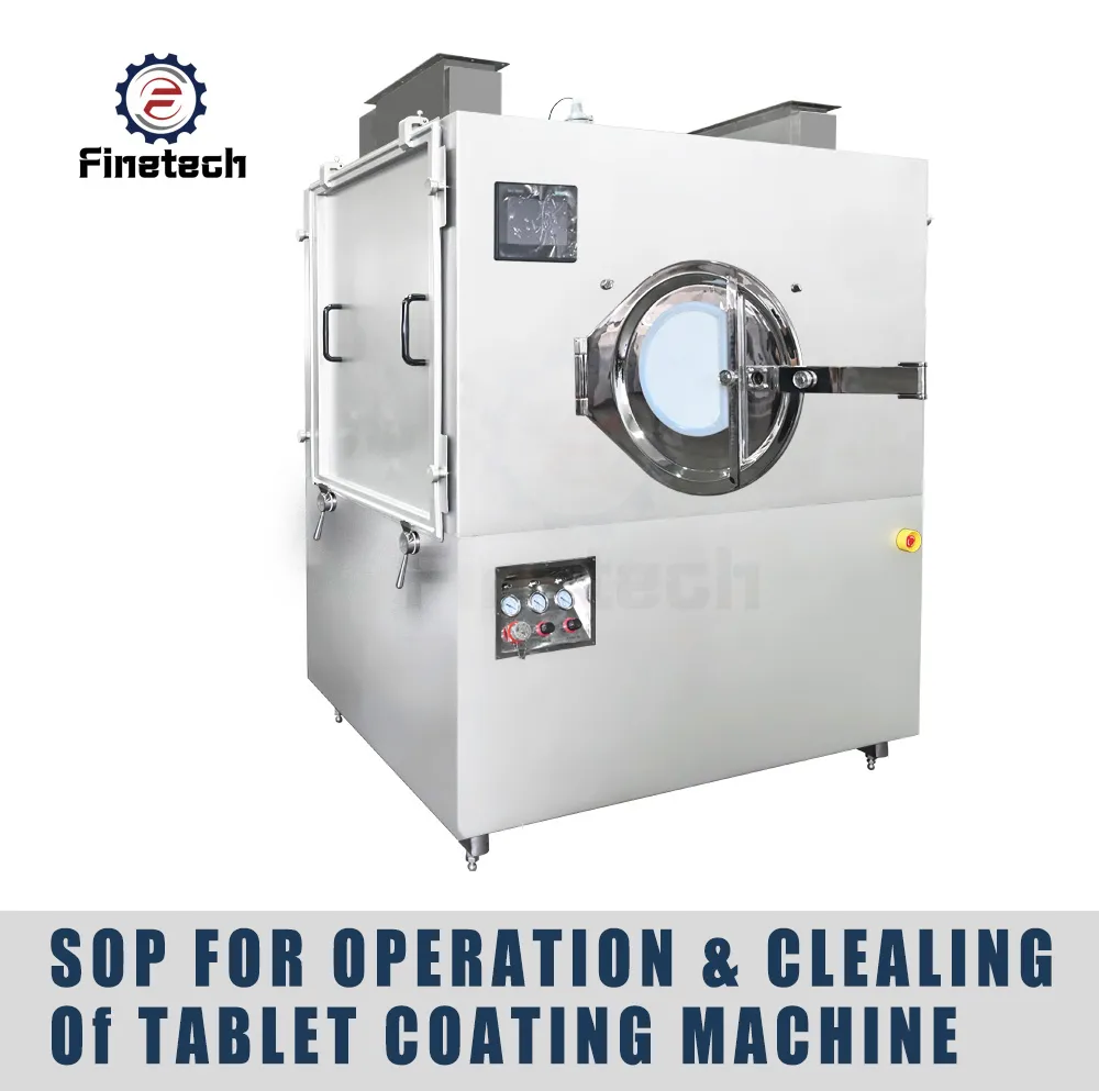 SOP of the Tablet Coating Machine 5 Standardarbeitsanweisung (SOP) der Tablettenbeschichtungsmaschine