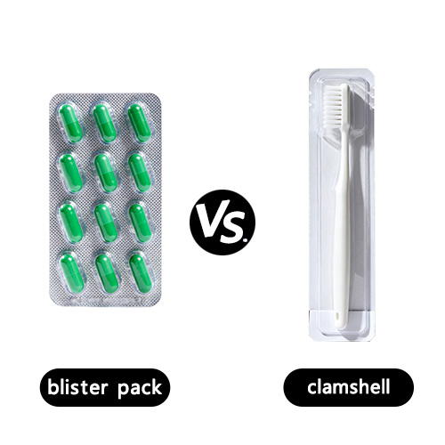 ブリスターパック vs クラムシェル