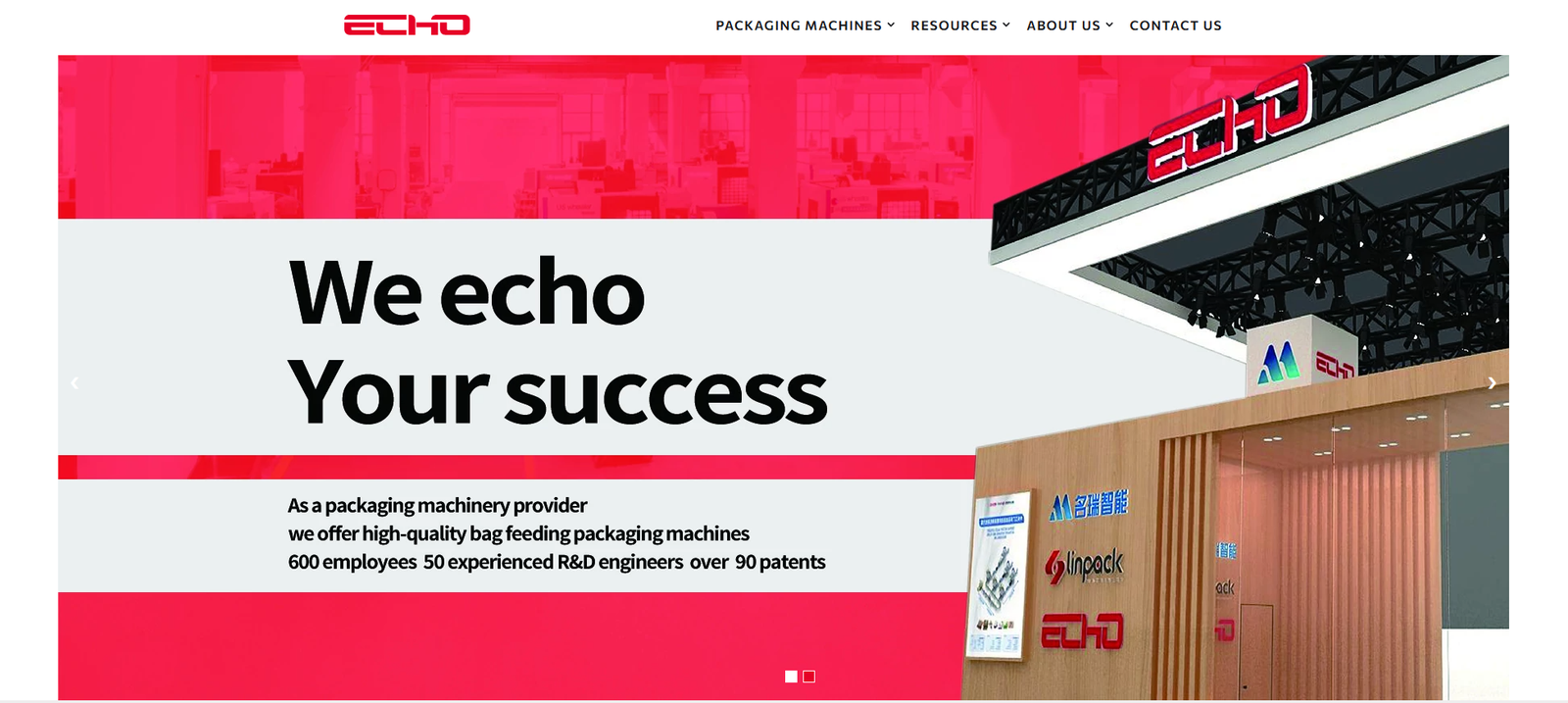 Site officiel d'Echo Machinery