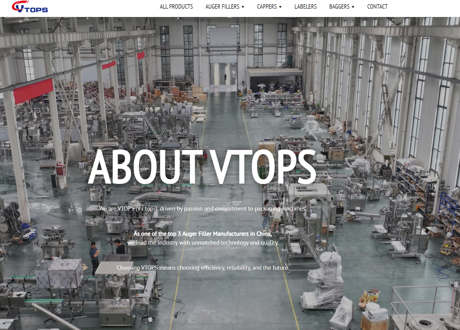 Site officiel de Vtops Machinery