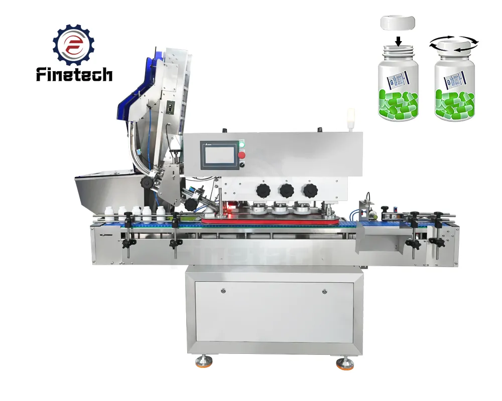 Image de couverture d'une machine de capsulage automatique de bouteilles