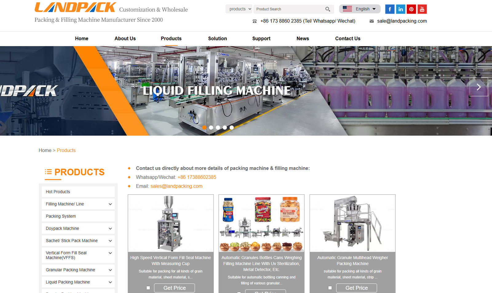 The Best 10 China Pouch Packing Machine Supplier 9 Landpack Packaging Machinery Official Web