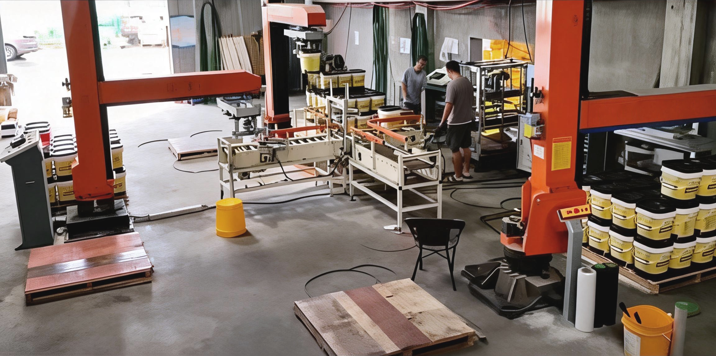 Application of robotic arms in a packaging factory in China