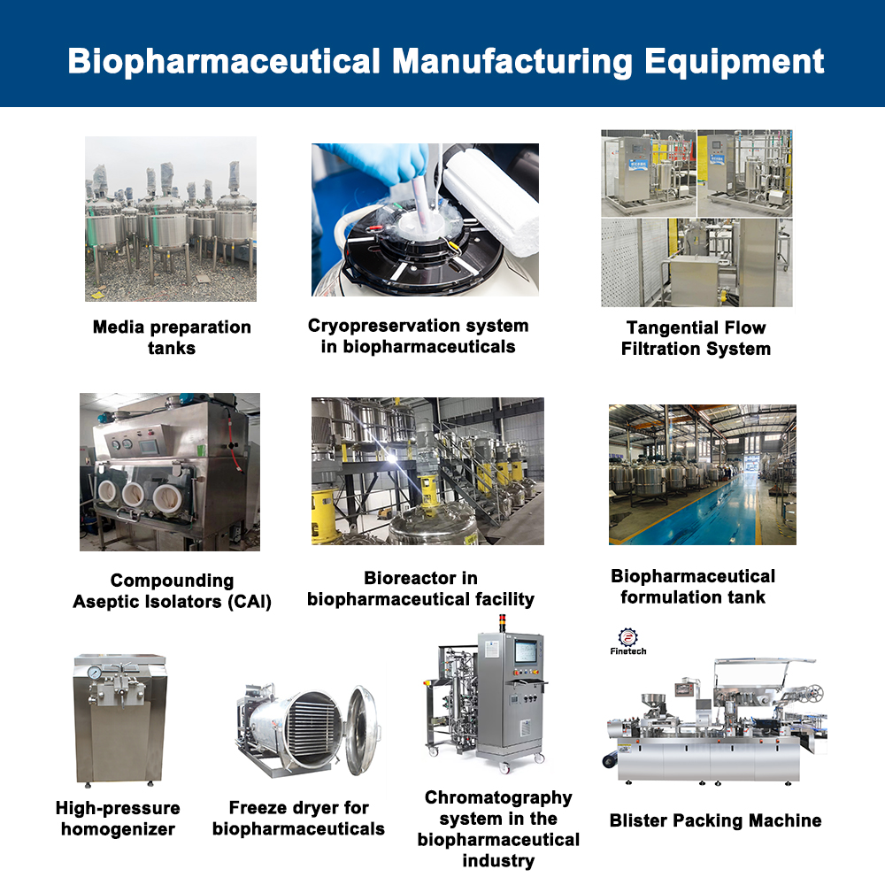Список оборудования для биофармацевтического производства