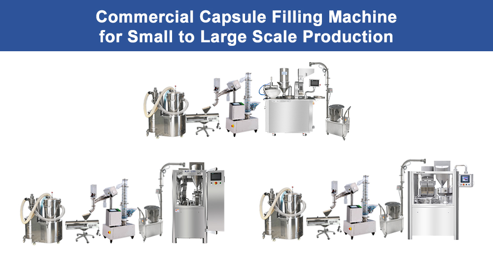 Commercial Capsule Filling Machine for Small to Large Scale Production