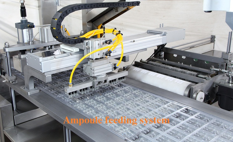 Ampoule Blister Packing Machine 9 Ampoule Feeding System