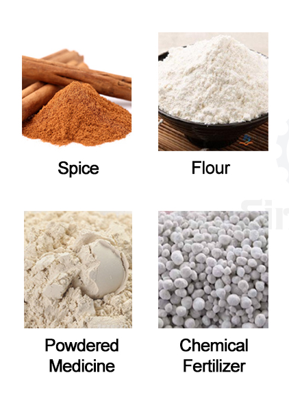 3D Powder Mixer 2 Applied Powder Types