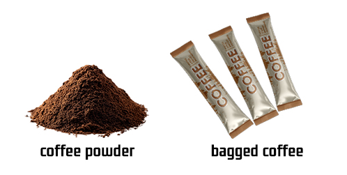 Kaffeepulver-Verpackungen
