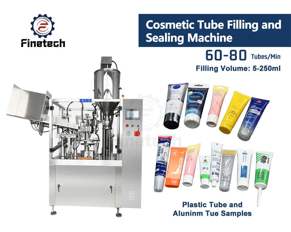 Machine de remplissage et de scellage de tubes cosmétiques