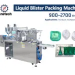 Máquina empacadora de blíster para líquidos