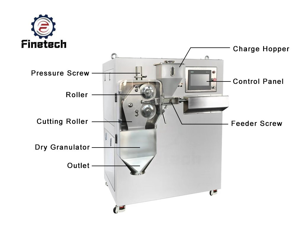 Pharmaceutical Roller Compactor: Introduce, Compaction Process and Components 1 Pharmaceutical Roller Compactor Parts Name
