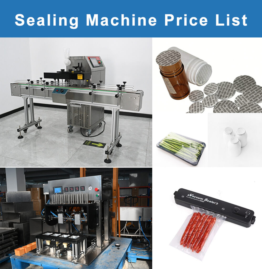 Liste de prix pour machines de scellage