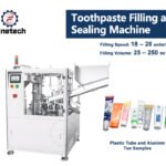 Máquina llenadora y selladora de pasta de dientes