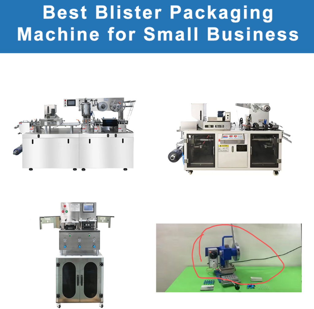 Machine à emballer les blisters pour les petites entreprises