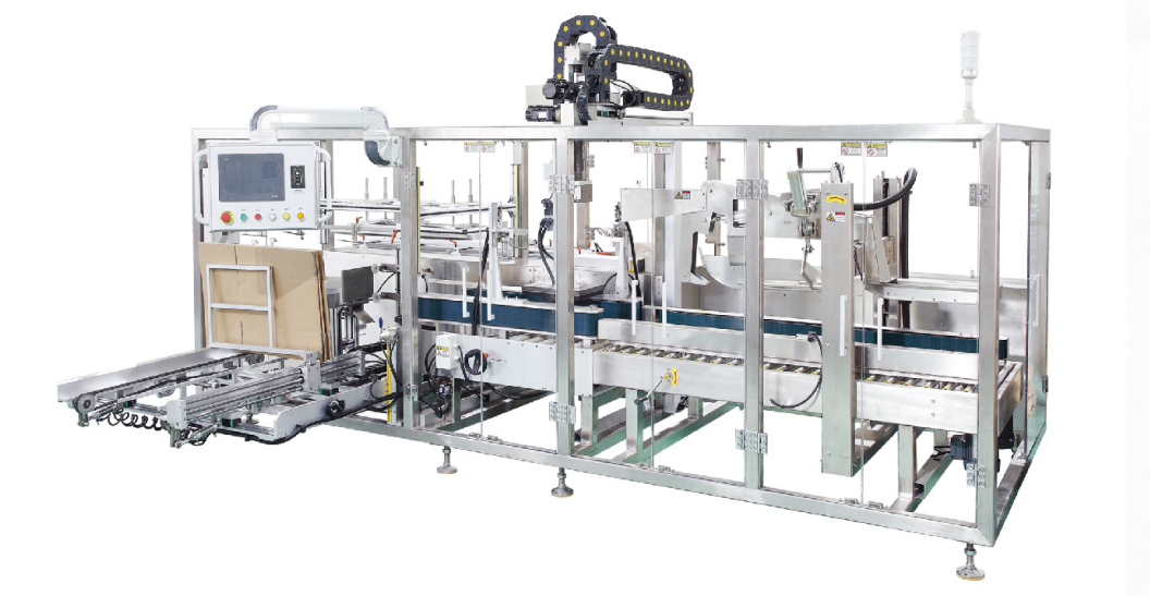 Machines d'emballage en fin de ligne : types et guide d'achat 2 Machine à monter les cartons