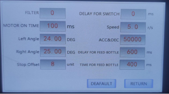 Candy Counting Machine 11 Display Screen