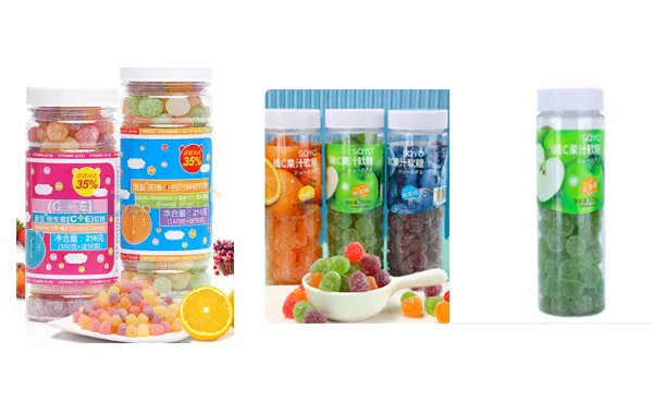 Bouteilles de gomme