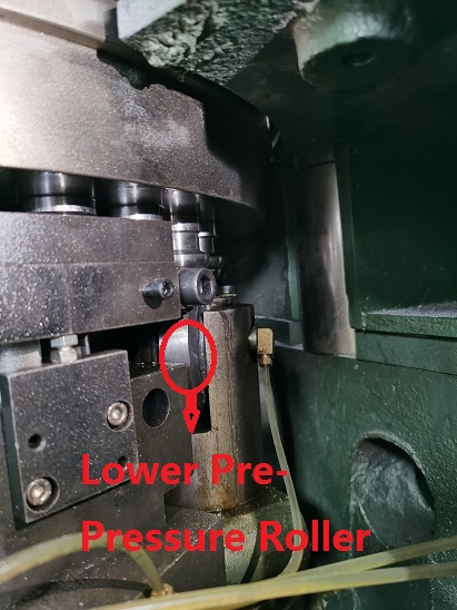 Rodillo de prepresión inferior