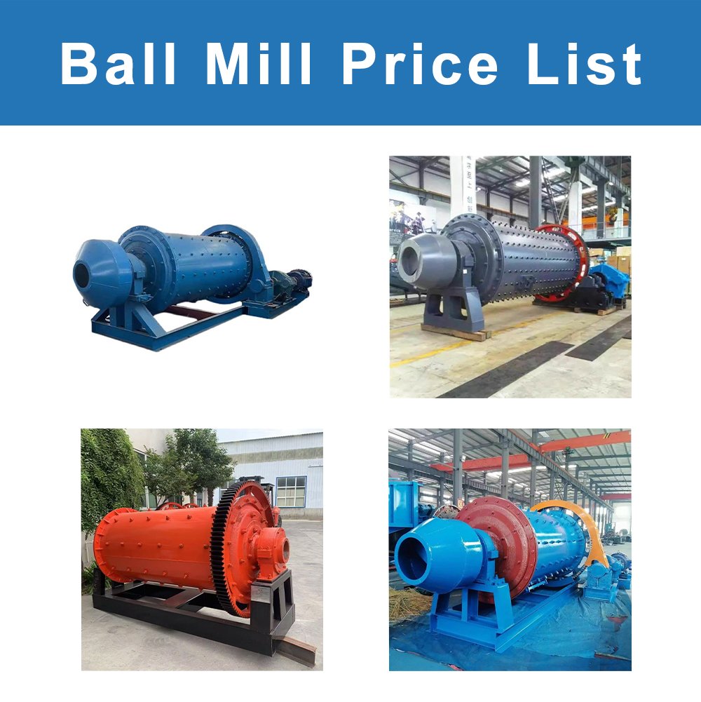 Ball Mill Price List