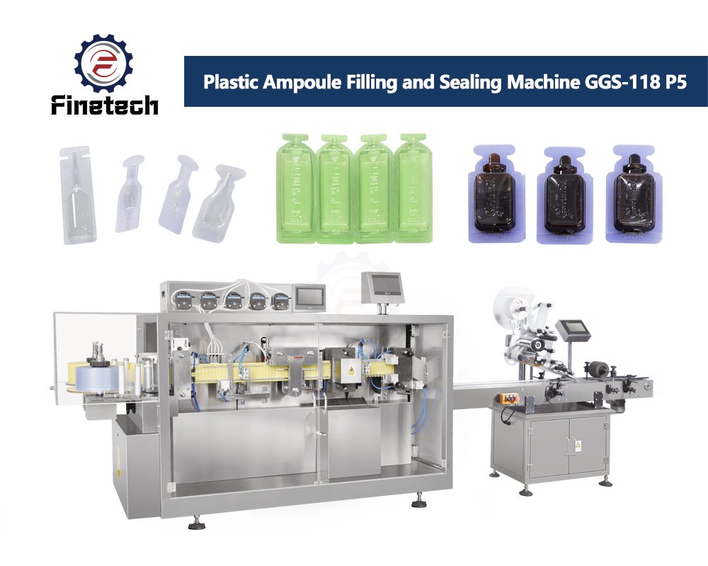 Máquina de llenado y sellado de ampollas de plástico GGS-118 P5