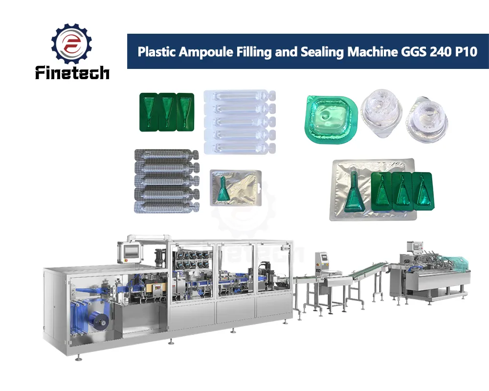GGS-240P5/P10/15 Plastic Ampoule Filling and Sealing Machine 3 Máquina automática para la fabricación de ampollas
