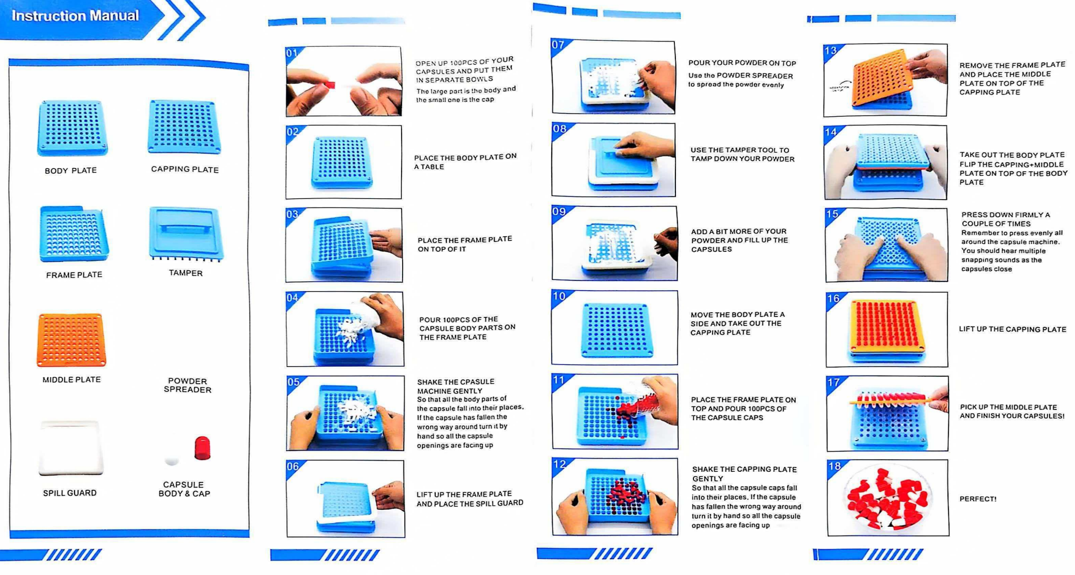 Best Ways to Fill Capsules With Powder 1 Steps of manual capsule filling