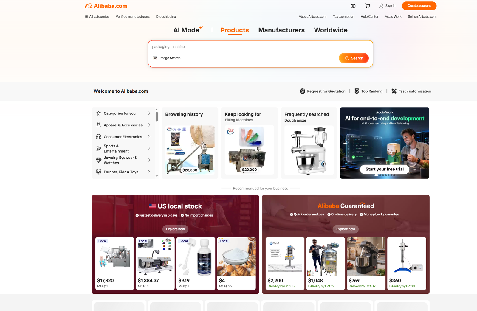 Plataforma de Alibaba