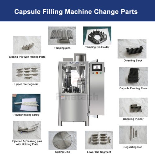Home 10 Capsule Filling Machine Change Parts